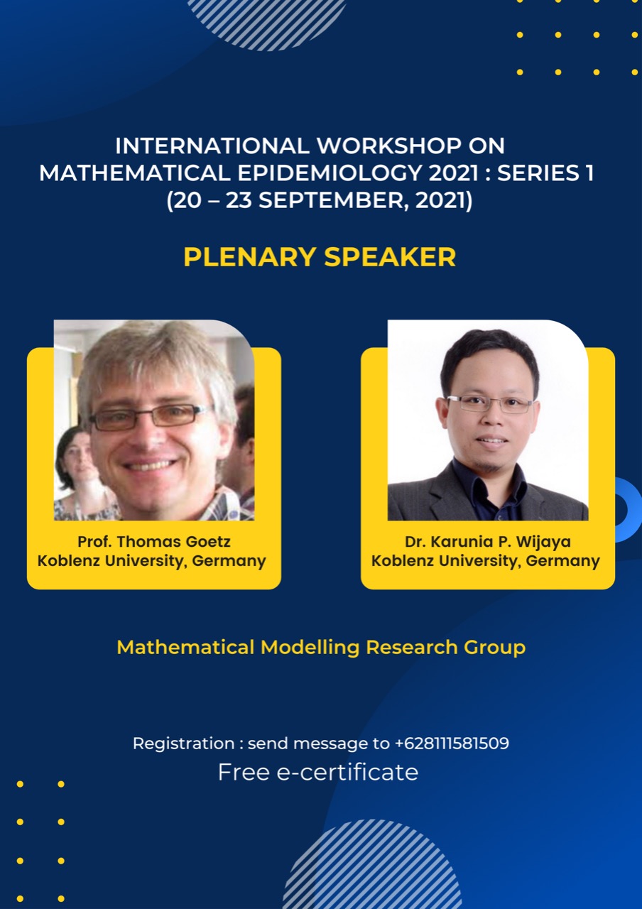 International Workshop on Mathematical Epidemiology 2021: Series 1